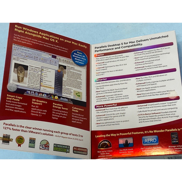 Parallels Desktop 5 for Mac Software - Run Windows On your Mac Without Rebooting - Picture 2 of 8